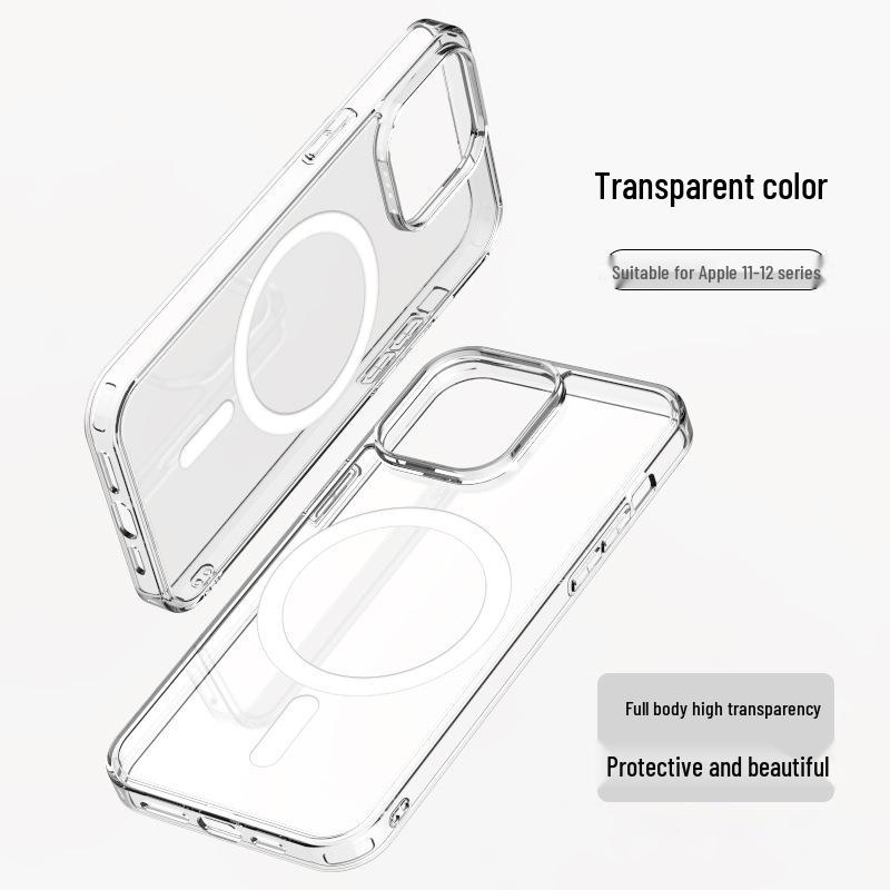Magnetic Clear Protective Case for iPhone 11 XR & Apple 12 Pro Max