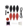 Creative Hot Air Balloon Car Accessory with Detachable Key Holders & Phone Charm DIY set for Vehicle Interior Decoration