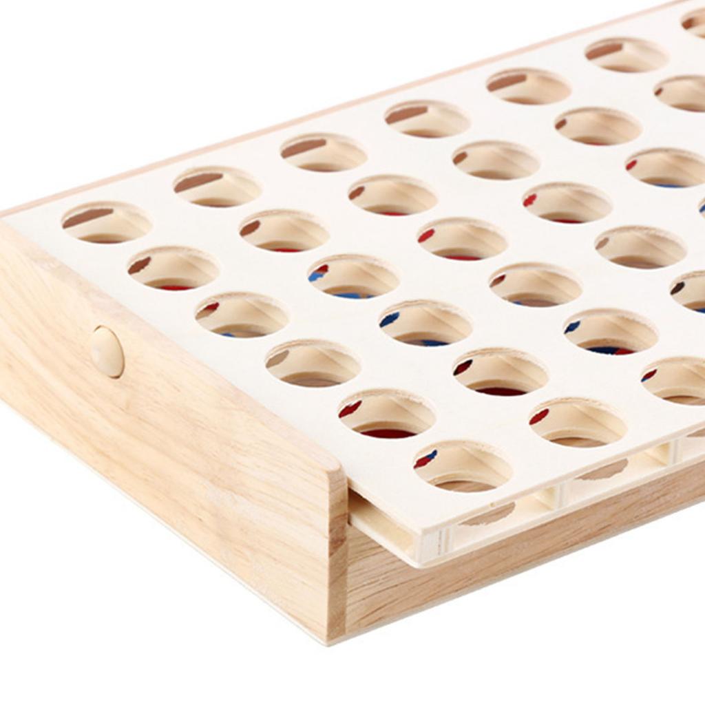 Vier Gewinnt Brettspiel Puzzle Frühe Bildung Interaktiv Holz Vier in einer Reihe Brettspiel für Kinder