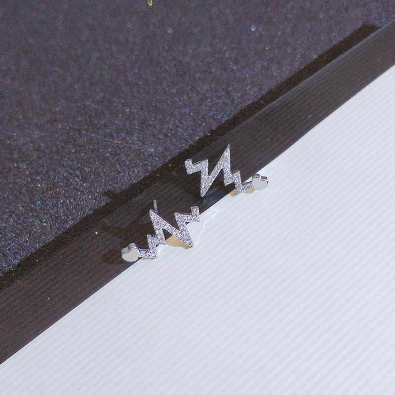 

Высококачественные серьги ECG Новые модные микро-инкрустированные серьги Love для женщин