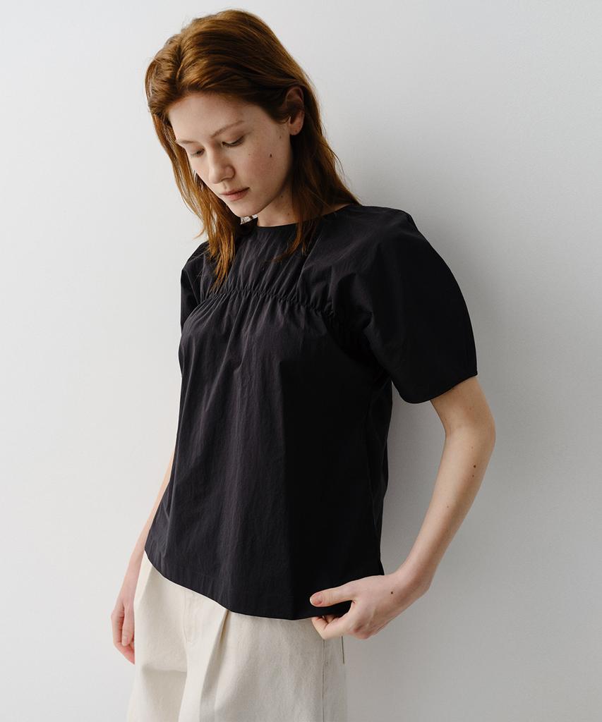 Ia Shirring Blouse (Black)