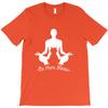 Be Here Meow Yoga With Cats Lovers T Shirt Short Sleeve T Shirts Men Funny T