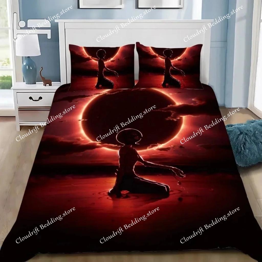Set Biancheria da Letto Anime Berserk Copripiumino Federa Berserk Decorazione Camera da Letto Adulto Ragazzo Ragazza Singolo Matrimoniale Taglia Grande