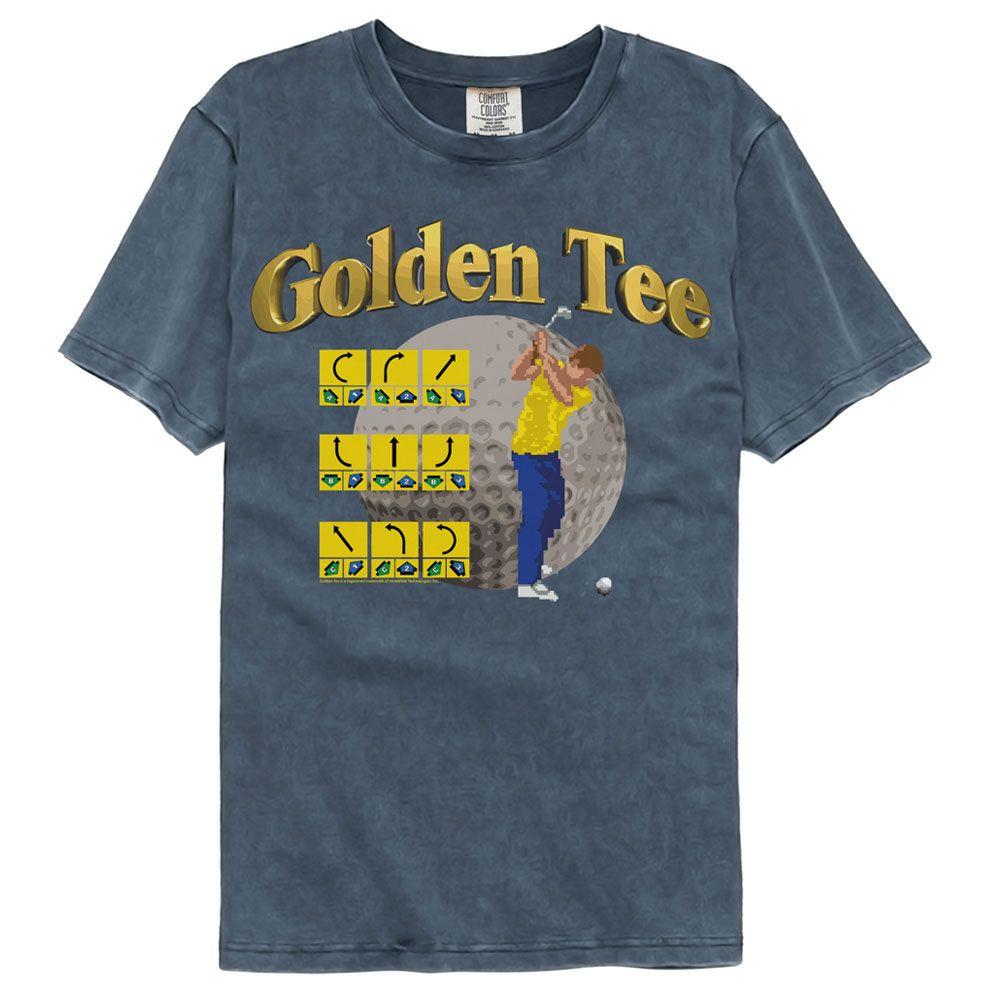 Golden Tee Swings List Denim Comfort Colors Gaming Shirt XXXXL