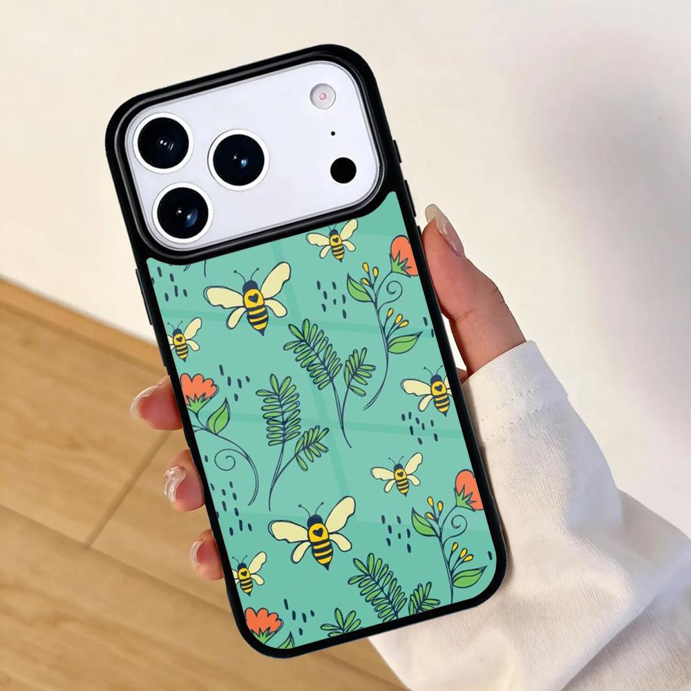 Bees Mobile Phone Case for IPhone 17 AIR 16pro Max 15 14 13 12 11 Bumper Cover