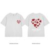 Tricou de cuplu supradimensionat simplu cu imprimeu de litere mărimi mari - Tendință Vară 2025