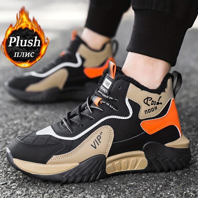 Men's Winter Snow Boots with Plush Lining Shoes for Outdoor Sports, Hiking, Travel and Camping Gear