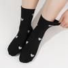 Woman Socks Spring Autumn Middle Tube Casual Sock Cute Heart Female Breathable Fashion Comfortable Striped Socks