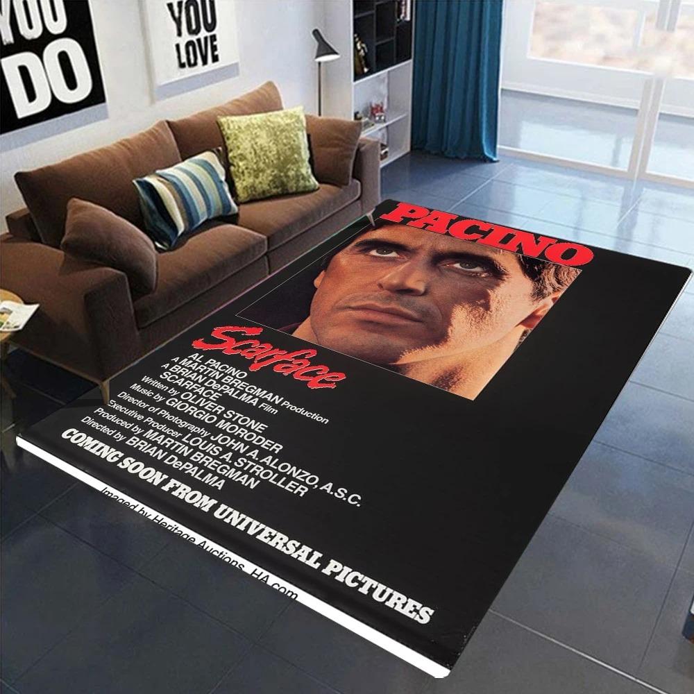 

Retro S-Scarface Doormat Vintage Non Slip Carpet for Living Room Sofa Decor Modern Floor Mat for Men Bedroom Durable Area Rug 40x60cm