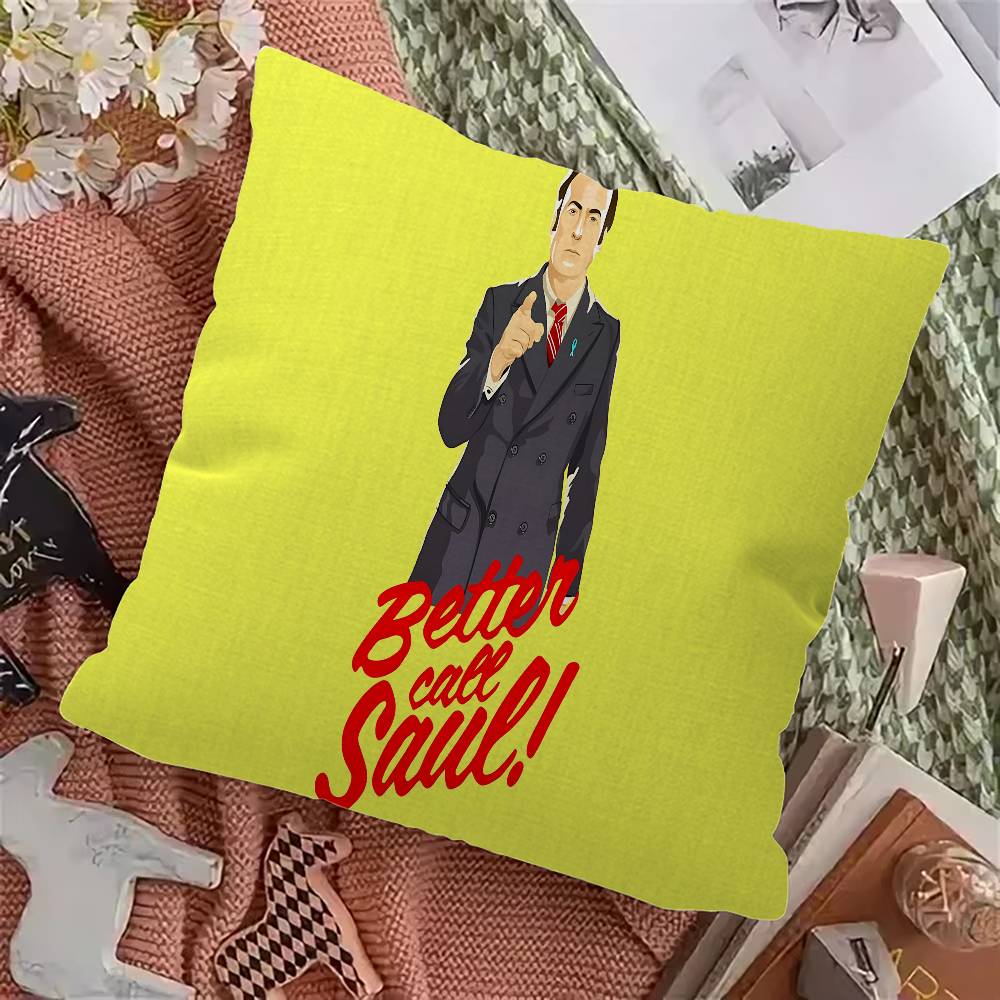 Classic Better Call Saul Pillow Gift Home Office Decoration Bedroom Sofa Car Cushion Cover Case 45X45