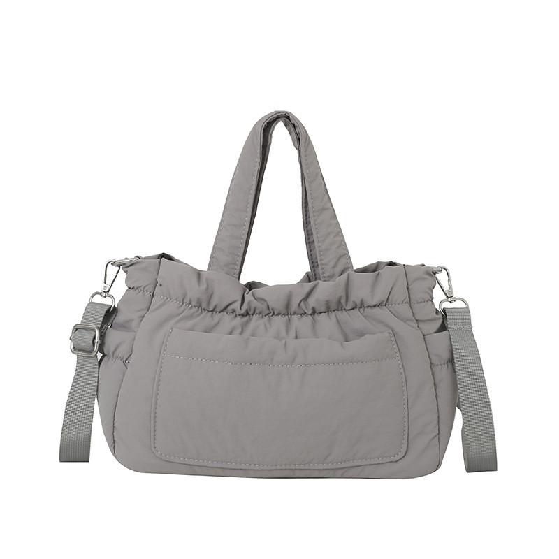 Nylon Tote Bag For Women With Zipper Closure And Mobile Pocket For Daily Use