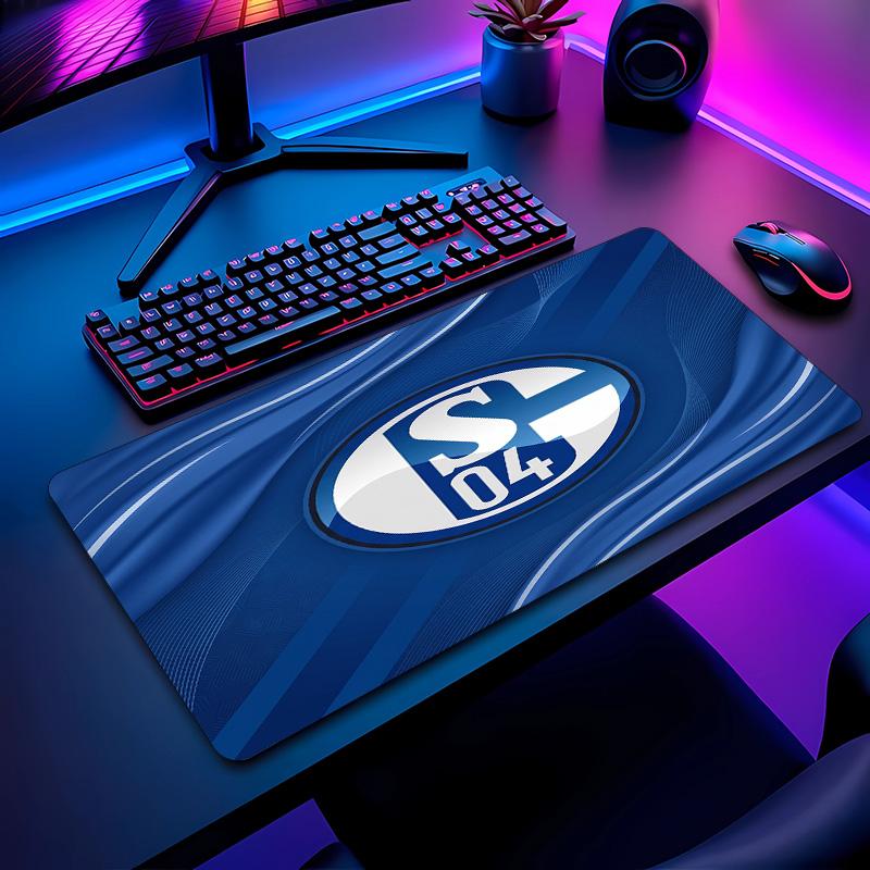 Schalke 04 Football Pattern Mouse Pad Non?Slip Rubber Base Gaming Mousepad For Desk Office Home
