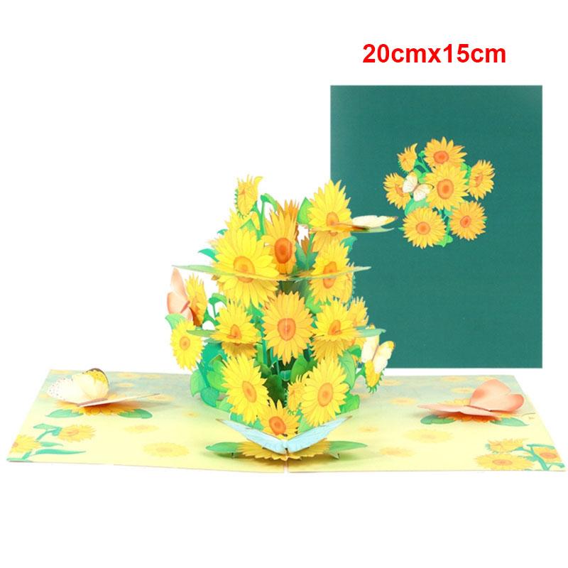 Handmade 3D Greeting Cards Cherry Blossom Basket Pop Up Card for Mother's Day Anniversary Valentine's Day Wedding Birthday Gifts