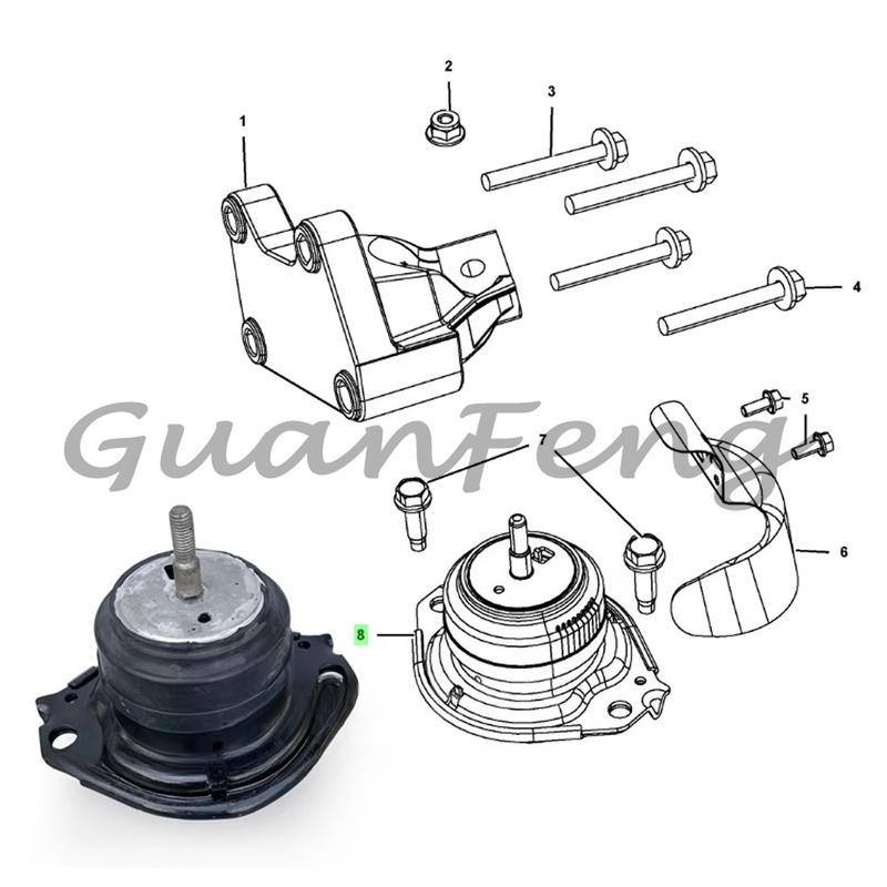 68252518AA Engine Mounts Bracket For Jeep Dodge 3.0L 3.6L 2011-2024 68110950AC 52124671AD