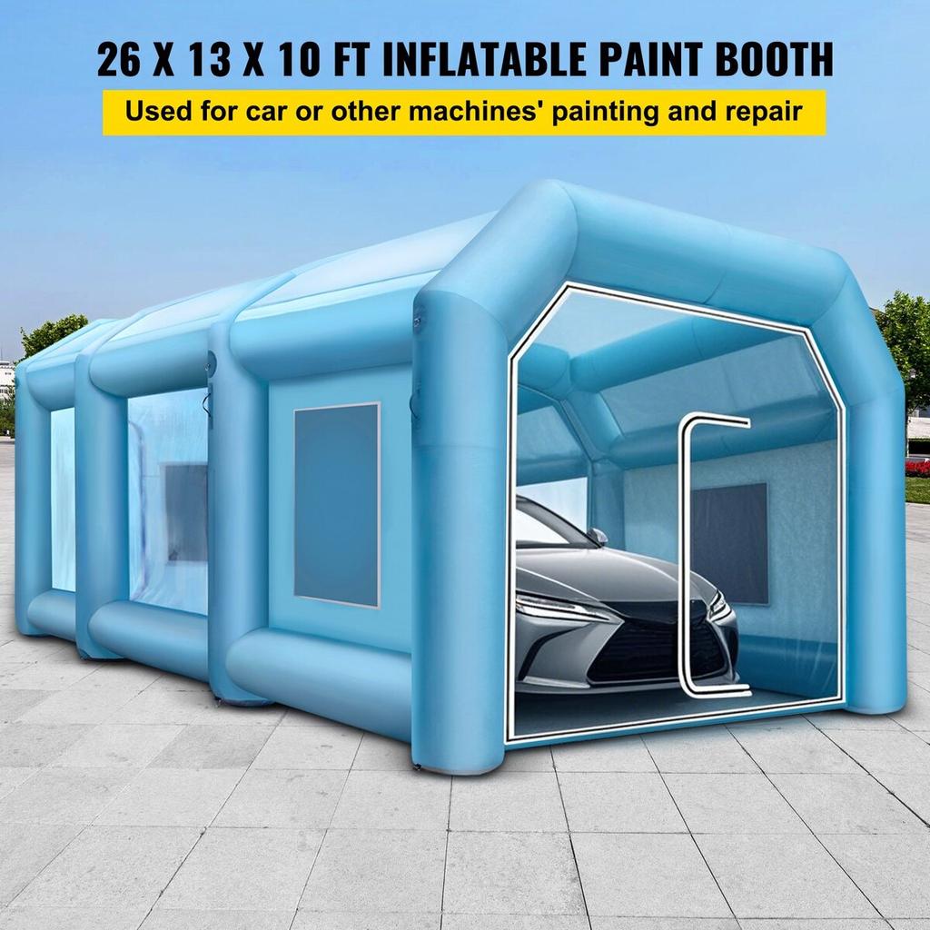 8 X 4 X 3 M Inflatable Spray Booth Custom Tent Car Paint Booth Inflatable