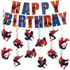 Spider-Man Birthday Decorations: Banner, Balloons & Cake Toppers - Marvel Party Supplies