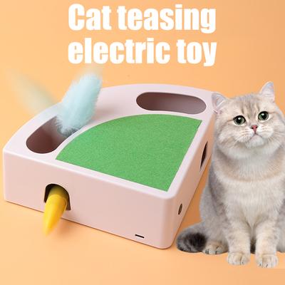 Cats Toy Automatic Teaser Cats Toy Rechargeable Electric Moving Toy Automatic Toy for Cats and Felines Fun Exercise