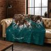 Sea Wave Beach Reef Nature Scenery Flannel Blanket Soft Warm Throw Blanket for Bedroom Living Room Bed Travel Camping Picnic kid