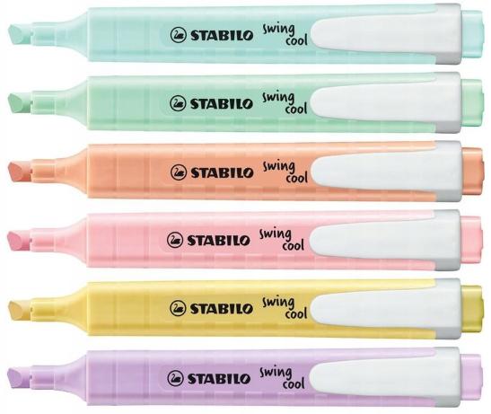 Stabilo Swing Cool Pastel Highlighter Set /6 Pcs/ 275/6-08