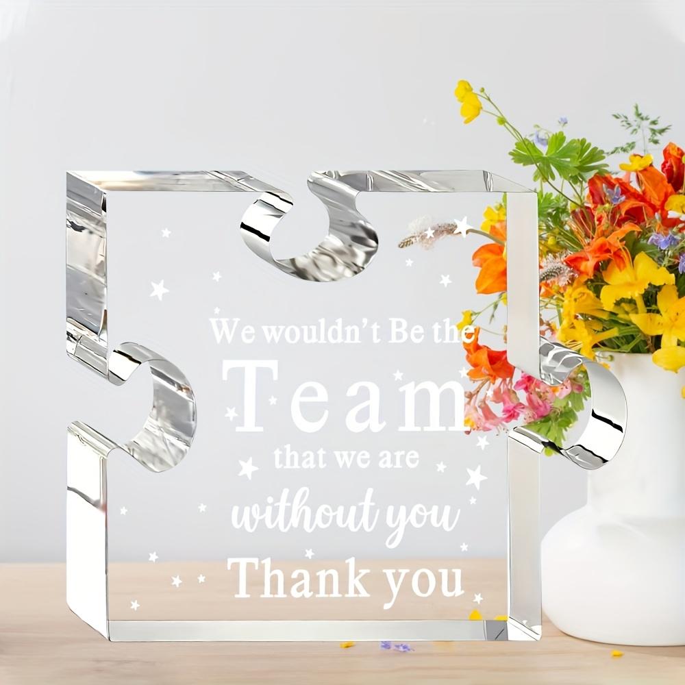 Team-Plakette, Dankeschön-Geschenke für Führungskräfte, Chefs, Wertschätzungsgeschenk für den Chef, Andenken für den Bürorücktritt, Mitarbeiter-Wertschätzungstag-Geschenke für das Team