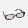 Lukadiseu Lk06 Mauve Charcoal Retro Line Sunglasses