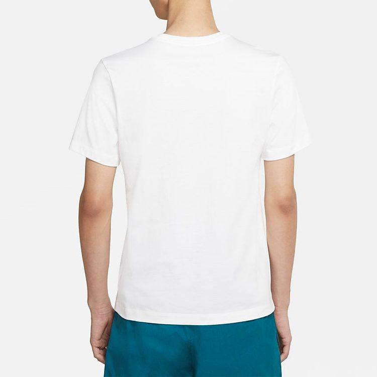 Nike T Shirts Men's White Crew Neck Moderate Straight Fit CZ3579-100