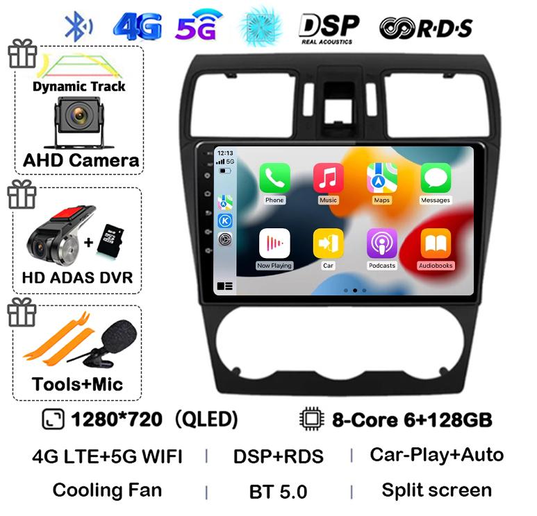 Android 14 Carplay For Subaru Forester 4 SJ XV 2012 2013 2014 2015 Car Radio Multimedia Player GPS Stereo 360 Camera Head Unit