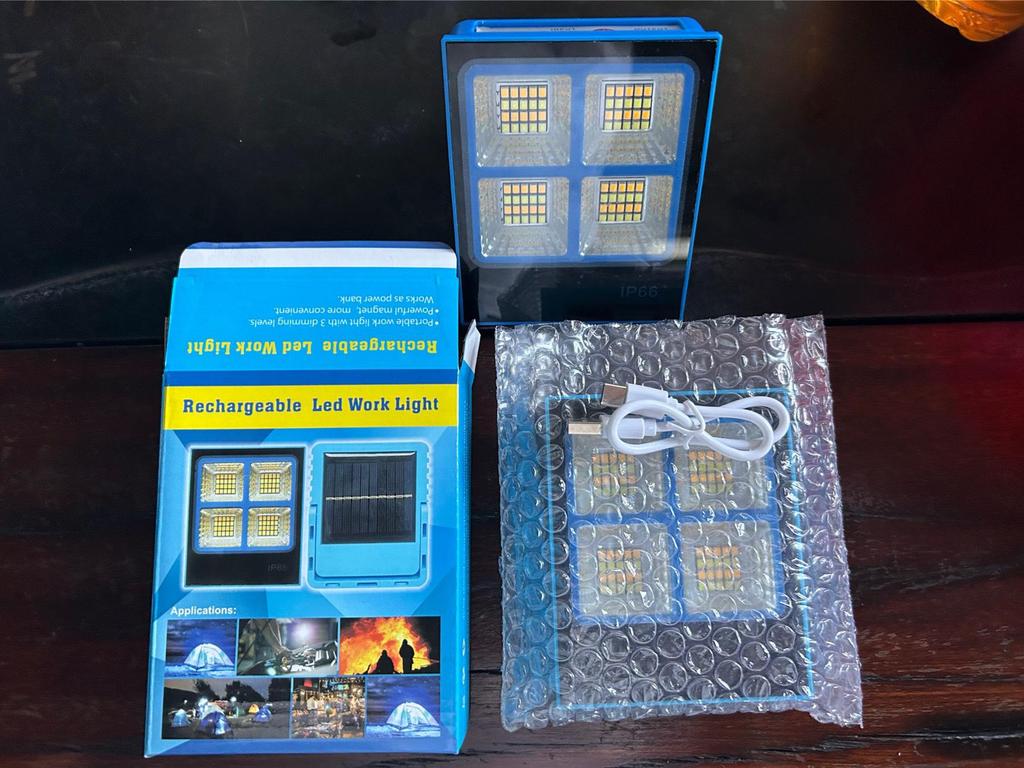 Rechargeable LED Solar Outdoor Lights for Street Stalls, Night Markets, Emergencies & Camping