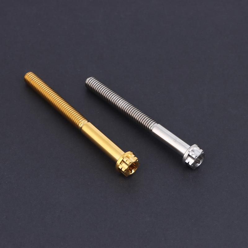Versatile M6 Titanium Flanged Hexagon Head Bolts Suited for Bike Moto Car Projects