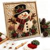 Kit di Arte con Stoffa 3D Fatta a Mano di Natale con Disegno Ghirlanda: Artigianato Festivo Fai-da-te con Semplice Guida Illustrata Decorazione Stagionale Vintage per Adulti