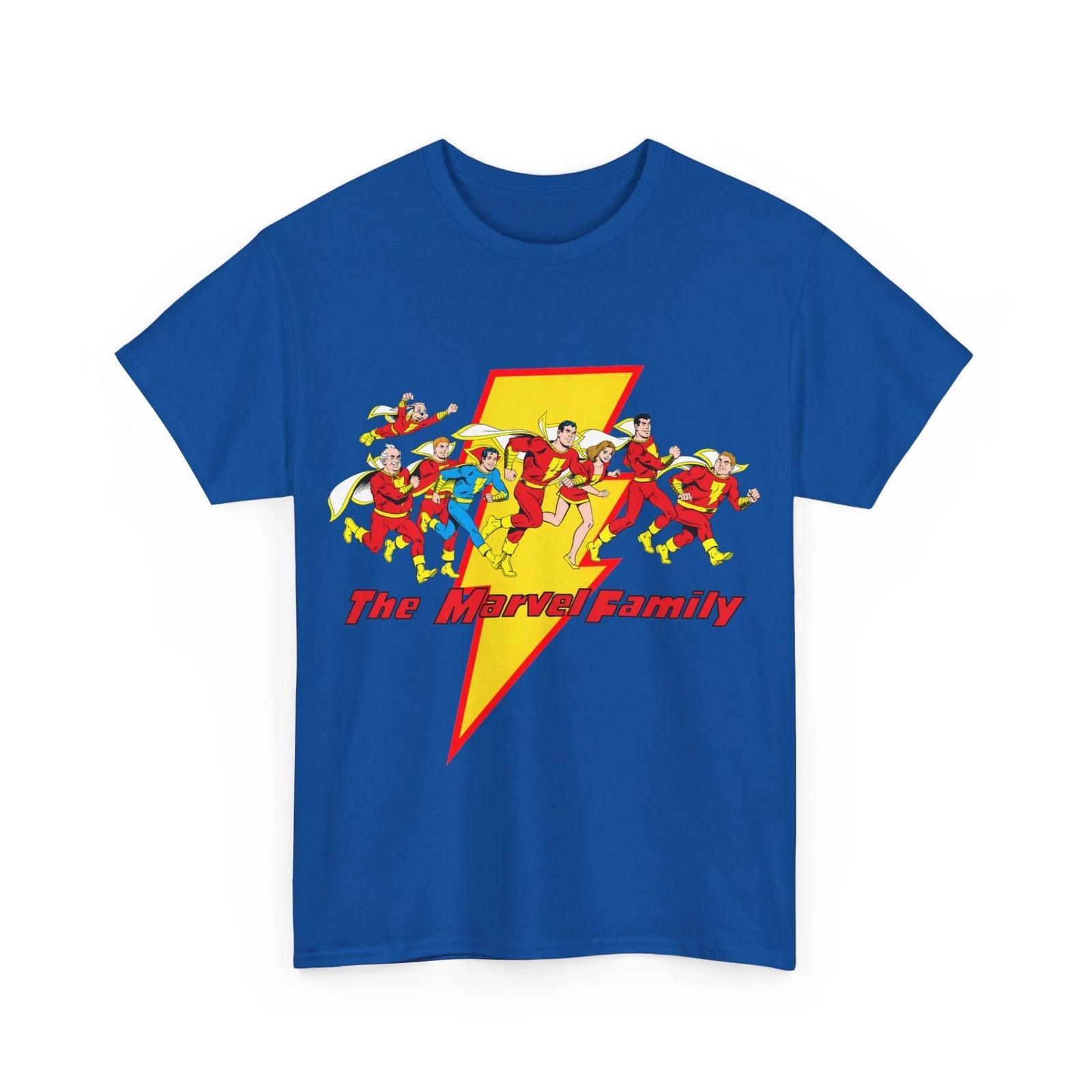 Marvel Family T-Shirt Men’s Unisex Vintage Style Mary Marvel Hoppy Bunny DC L
