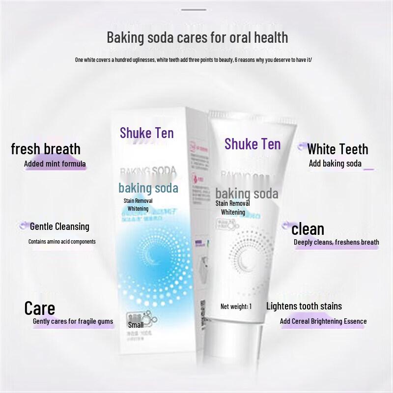Shuke Baking Soda Whitening Peppermint Toothpaste