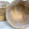 Straw Weaving Plant Pots Containers Hand Woven Plant Pots Cover Leak-Proof Garden Pots Container for Indoor Outdoor Garden