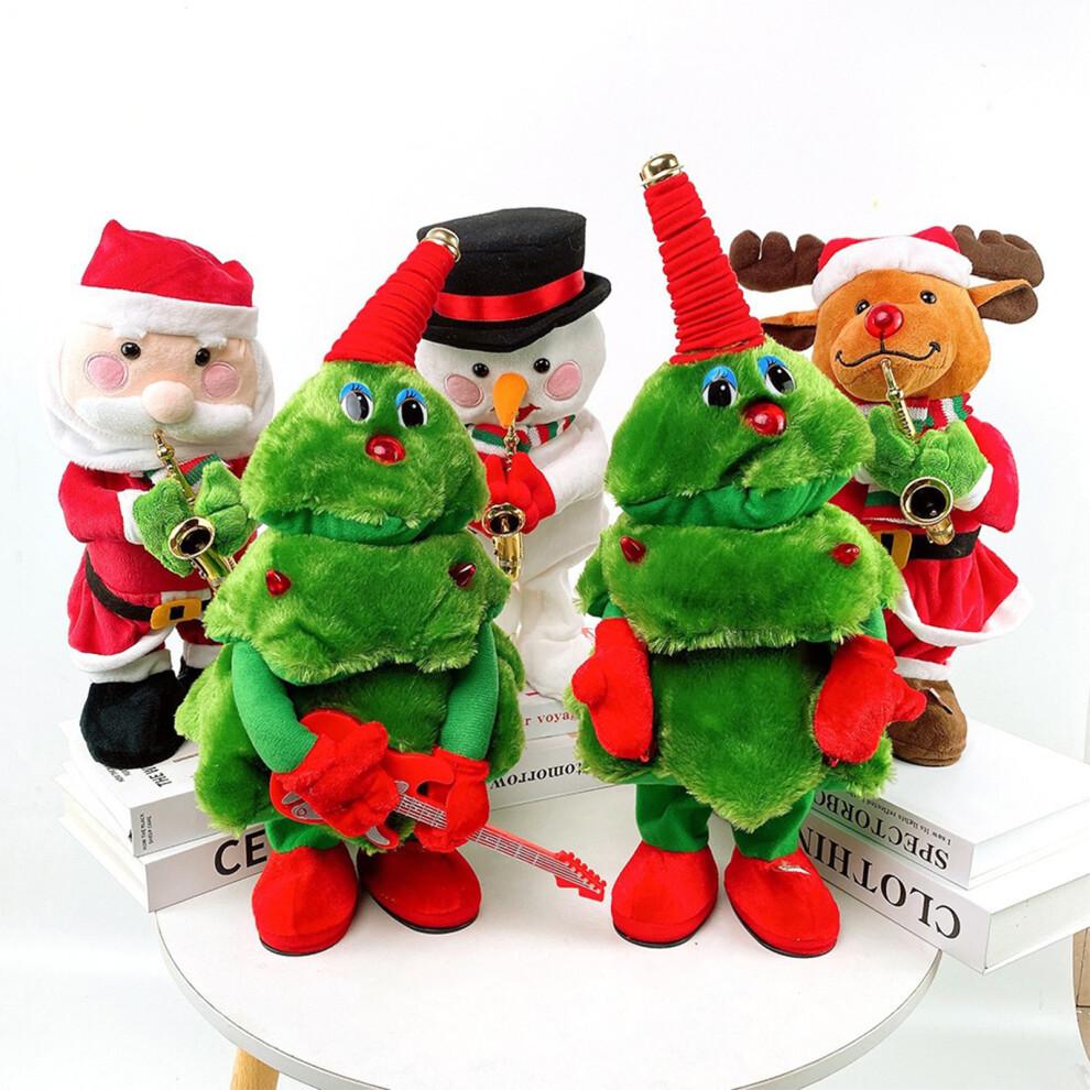 Singing Dancing Christmas Tree Plush Toy With Music Movement-3