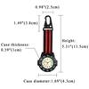JEWELRYWE Nurse Watch Digital Keychain Simple Bag Pocket Climbing Pocket Watch