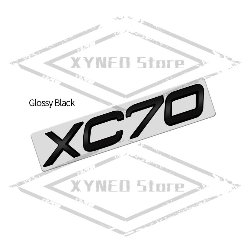 Car Sticker Metal For Volvo XC40 XC60 XC90 XC70 S60 S90 V40 V60 V70 D2 D3 D4 D5 D6 D7 D8 AWD Glossy Black Emblem Trunk Decal