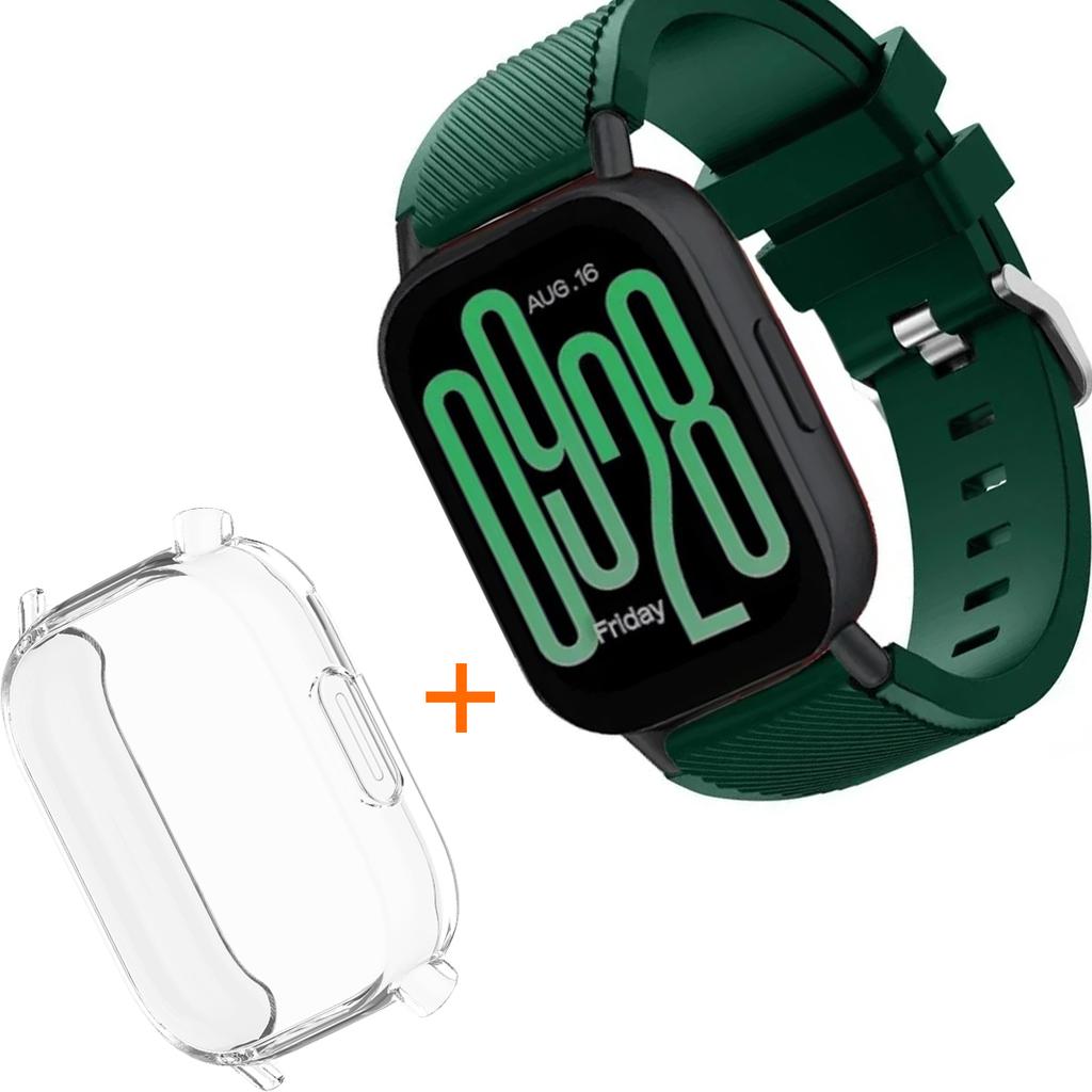 Silicone Strap With TPU Case For Xiaomi Redmi Watch 5 Active Lite Smart Watch Wrist Band And Case For Redmi Watch 5 Active Lite