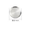 Stainless Steel Round  Food Storage Tray Korean Style Steak BBQ Buffet Plates Durable Thicken Shallow Dishes Kitchen Tools