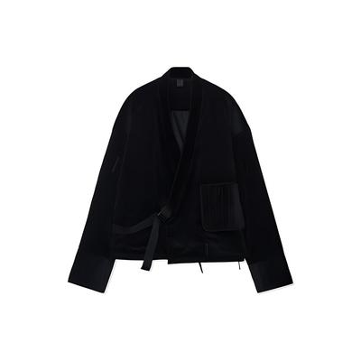 Li Ning X Jackie Chan Kollaboration Kung Fu Serie Locker Lässige Schnürjacke Herren Jacke Schwarz AFDR825-2