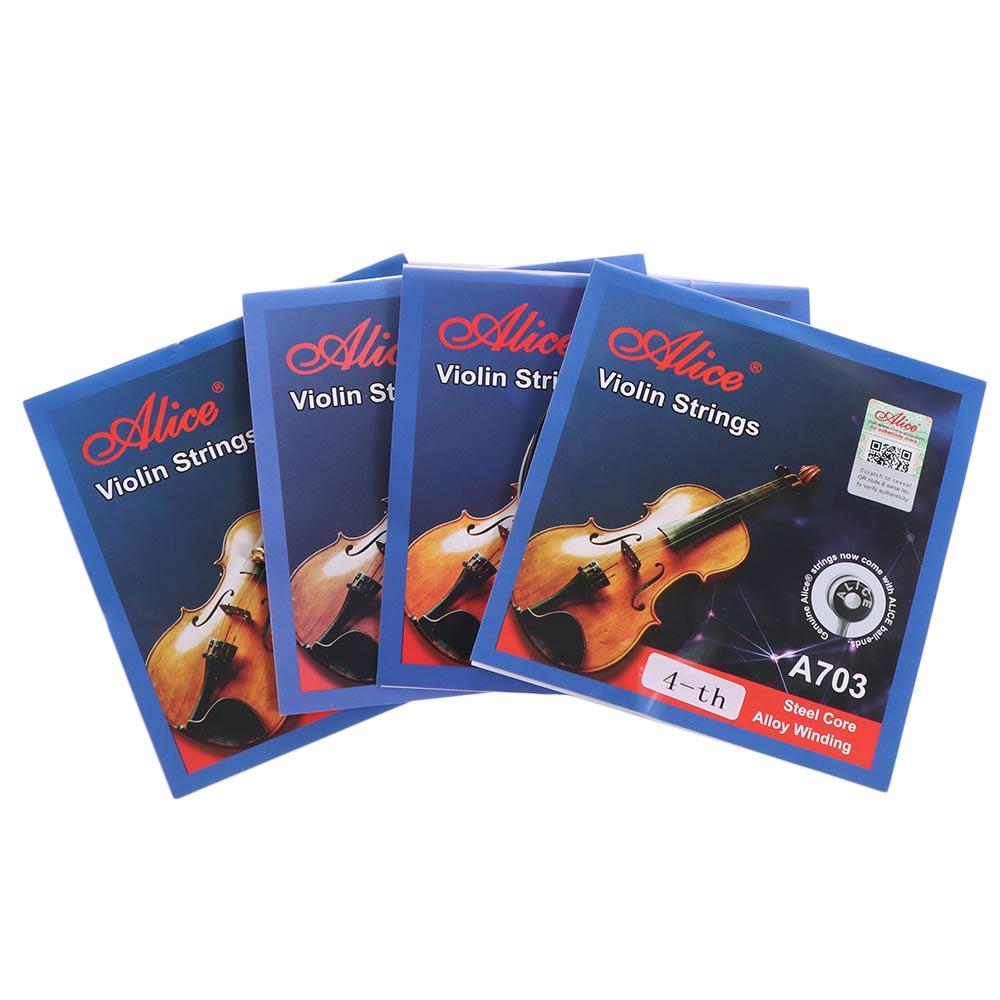 Replacement Alice Strings 4/4 3/4 1/2 1/4 1/8 Violin Strings Fiddle String  Playing The Violin