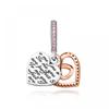 PAndora 782641c01 Infinity Heart Double Pendant And Dangle Charm