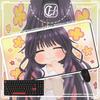 Kaoruko Waguri Mousepad Anime The Fragrant Flower Blooms with Dignity Mouse Pad Locking Edge HYBXAXC Laptop Gaming Keyboard Pad