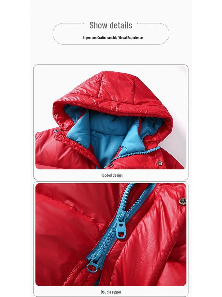 2025 Boys' Winter Down Cotton Padded Jacket - Medium To Large Children