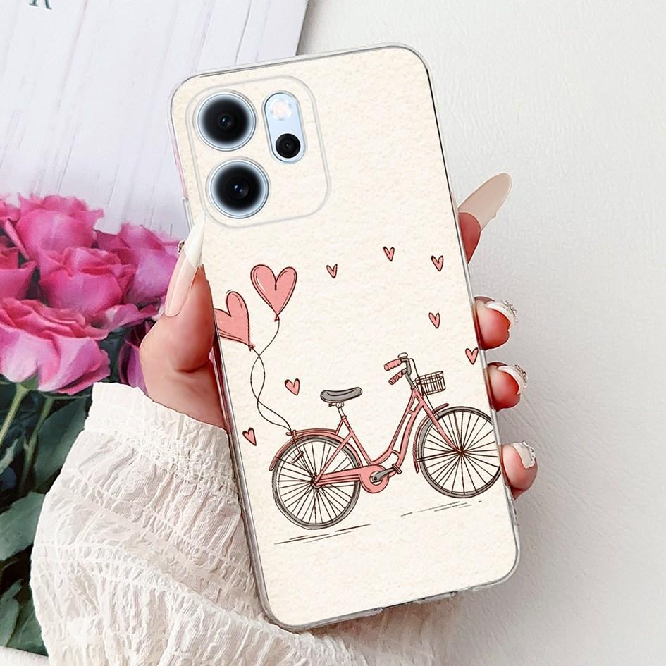 For Cover OPPO Reno 14F 2025 Case Reno14F Popular Bamboo Bowknot Soft Silicone Clear TPU Bumper For OPPO Reno14 F CPH2743 Shells