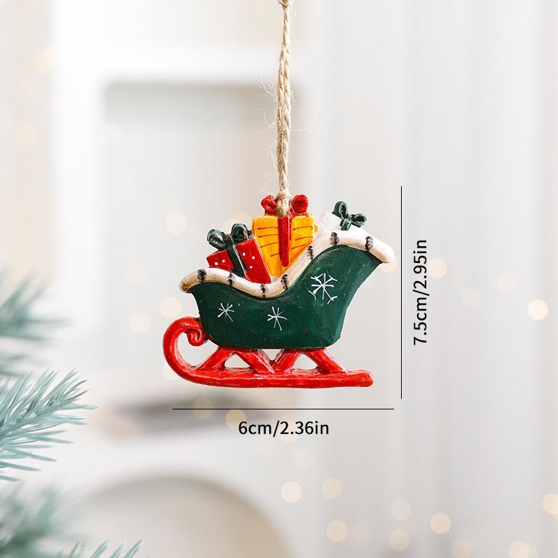 

Christmas Hanging Pendnats Santa Claus Snowman Xmas Tree Decoration Navidad 2026 New Year Ornament for Party Home