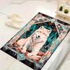 Natvie Wolf Carpet Rug for Living Room Bedroom Home Sofa Decoration,Kids play Non-slip Floor Mat