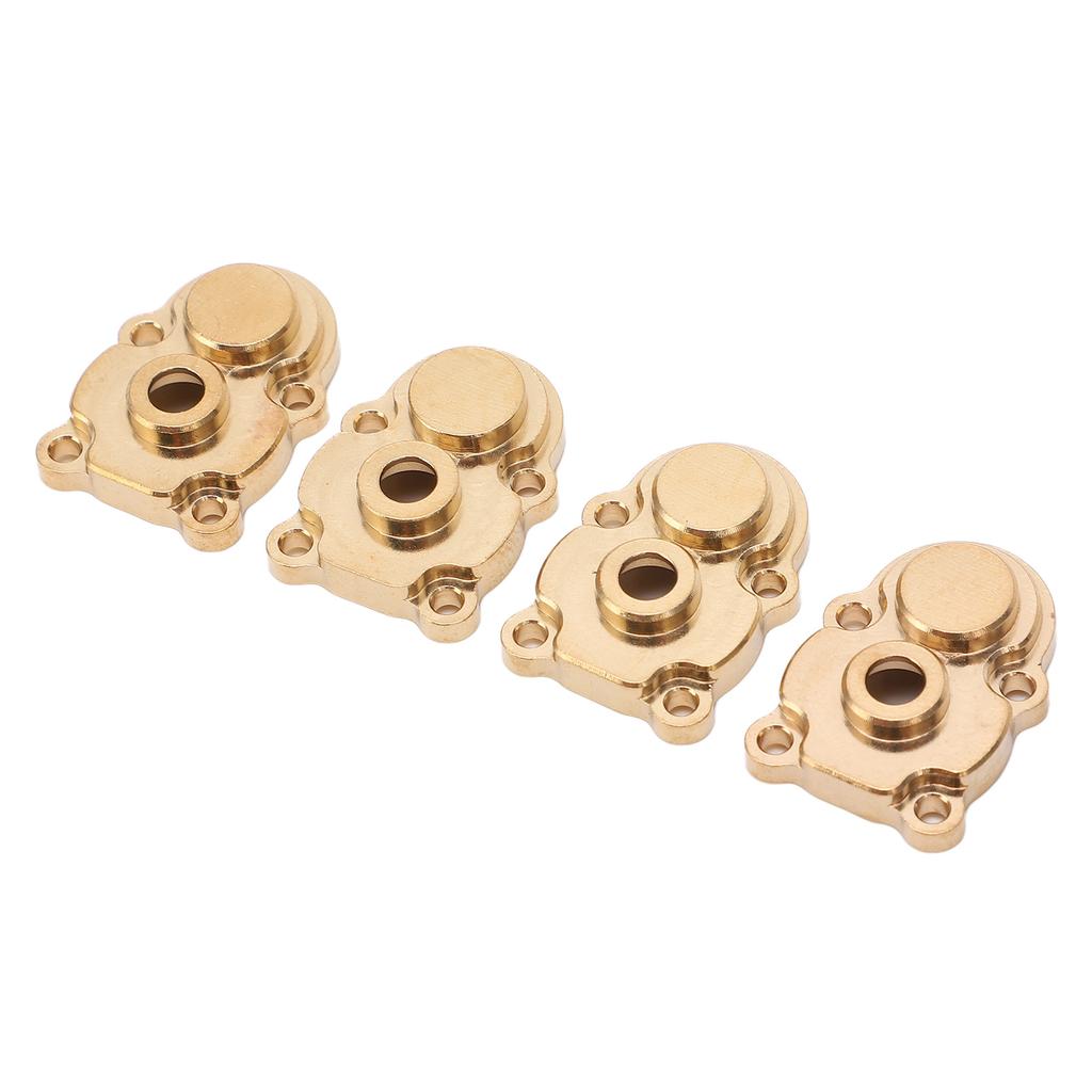 4Pcs RC Knuckle Cover Brass High Strength Rust Resistant RC Axle Gear Cover for FMS 1 24 FCX24 RC Crawler Gold