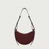Small Niche Design, High-end Texture Crossbody Crescent Bag, Women's Genuine Leather Armpit Saddle Bag