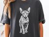 Sphynx Cat T-Shirt: Minimalist Hairless Cat Silhouette Tee for Sphynx or Peterbald Mom & Dad