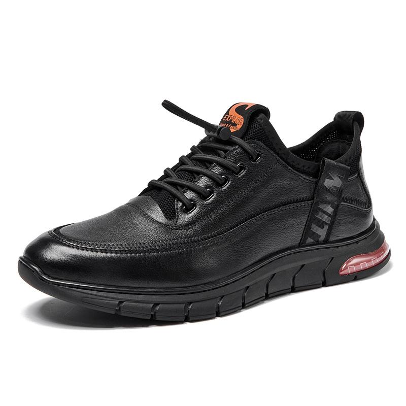 Pantofi de primăvară și toamnă de ultimă generație Pantofi din piele pentru bărbați Noua tendință Respirabil strat superior din piele de vacă Pantofi din piele pentru sport și agrement pentru bărbați